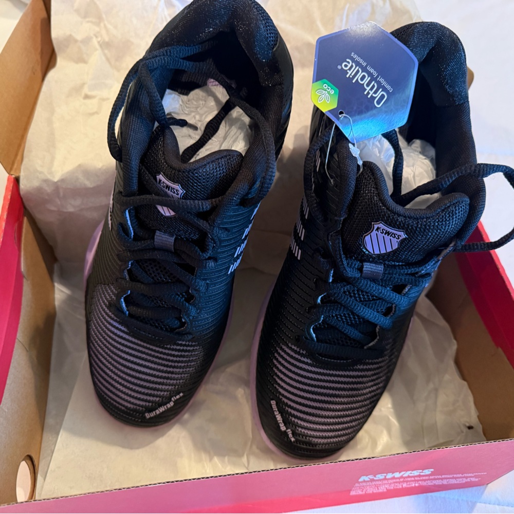 K-Swiss Black Sneakers with Purple Highlights - Picture 3 of 4